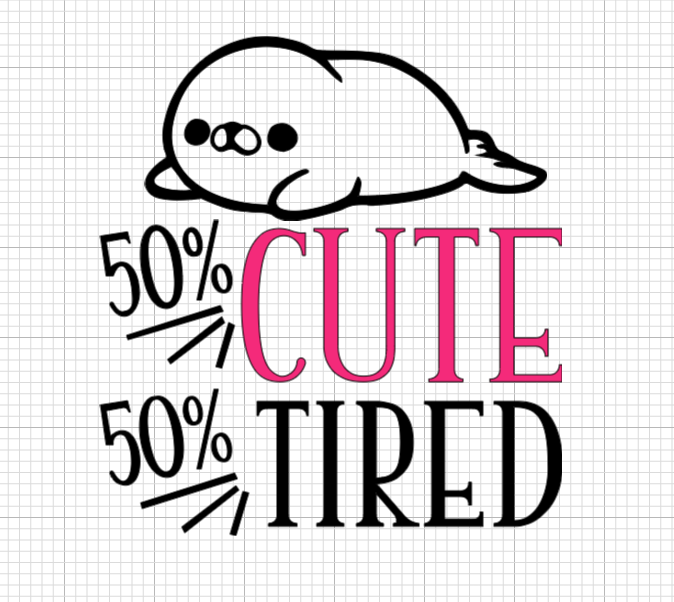 cute-tired 50/50